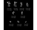 Lovely Figures Wall Decal Car Sticker Modern Vinyl Wall Decals